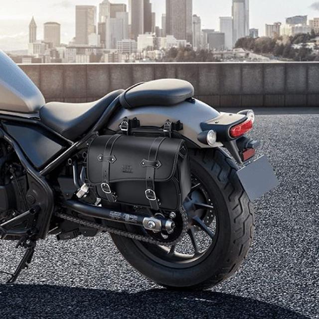 KEMIMOTO サイドバッグ 10L バイク用 サドルバッグ バック 防撥水 防水 ドリンクホルダー付属 小物収納 ブラック レブル250 500 1100対応_6