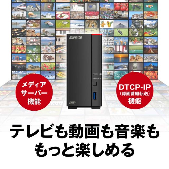 バッファロー BUFFALO リンクステーション LS710D/N ネットワークHDD 1ベイ 2TB LS710D0201/N_6