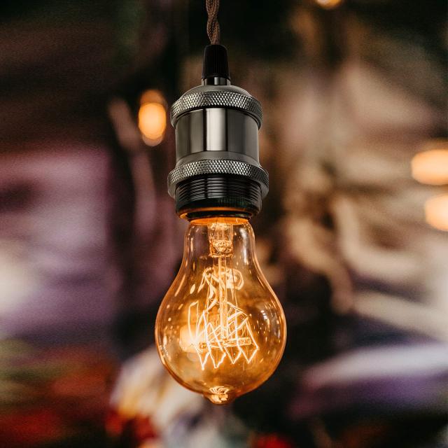 送料無料️ペンダントライト 天井照明 吊り下げ1 灯用　 E26口金 ペンダントライト 吊下げ灯 真鍮 ガラス製シェード E26 1灯