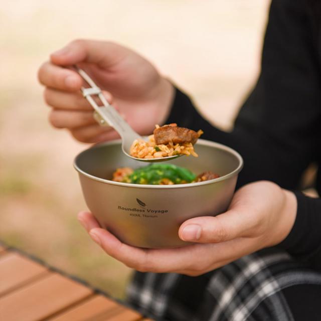 Boundless Voyage チタン ボウル プレート 食器 キャンプ 皿 割れない