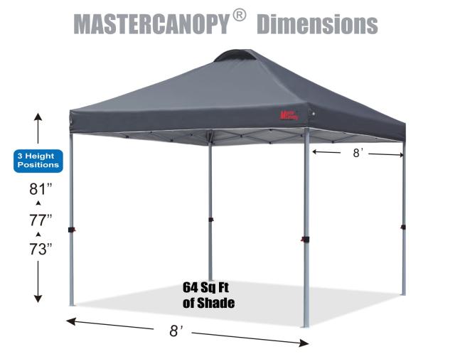 マスターキャノピー（MASTERCANOPY）ワンタッチタープテント 2M