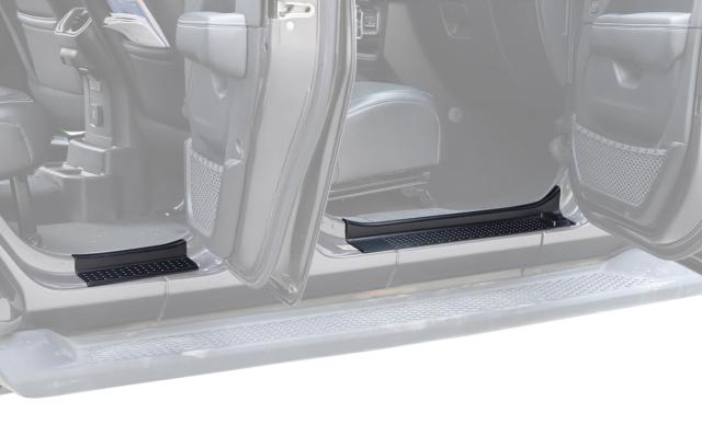 YOCTM ドアガード スカッフプレート ジープ ラングラー JL JLU 2018 2019 2020 2021 2022 ドアシルプレート装飾 ドアシルプロテクター 4