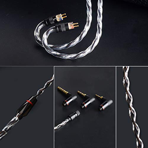 cooyin 2Pin 0.78mm リケーブル 4.4mm 3.5mm 2.5mm 3in1 L型 4芯 6N単結晶銅+4N銀メッキ銅 バランス ユニバーサル イヤホン/ヘッドホン の通販は alexiscoates.com