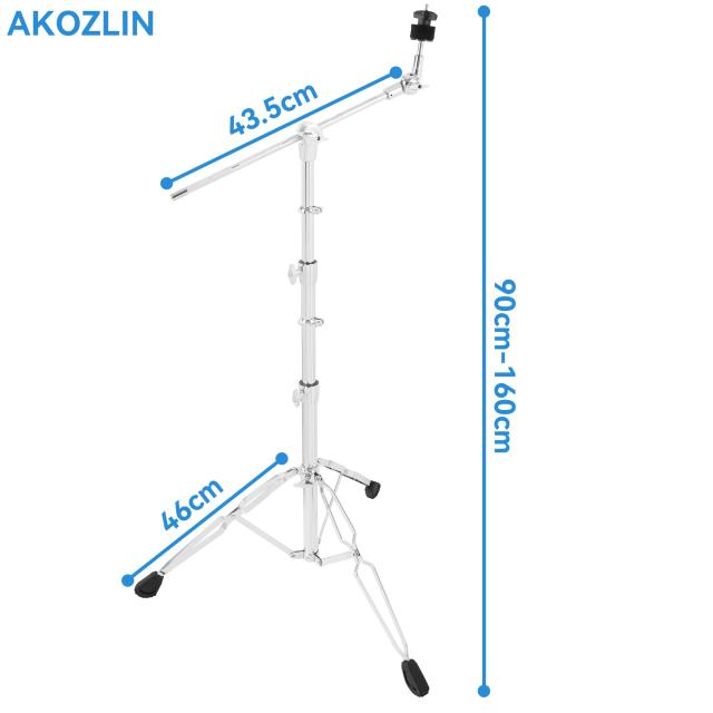 AKOZLIN ブームシンバルスタンド 高さ調整84~115cm シンバルスタンド