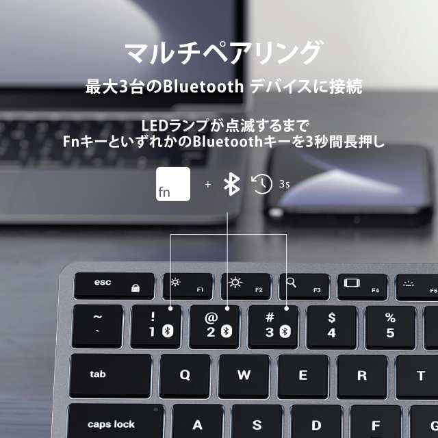 Satechi スリム X1 Bluetooth バックライトキーボード マルチペア(スペースグレイ) (1ゾーン) (iMac, MacBook, iPadなど2012以降 Macデバ Satechi スリム X1 Bluetooth バックライトキーボード マルチペア(スペースグレイ) (1ゾーン) (iMac, MacBook, iPadなど2012以降 Macデバ