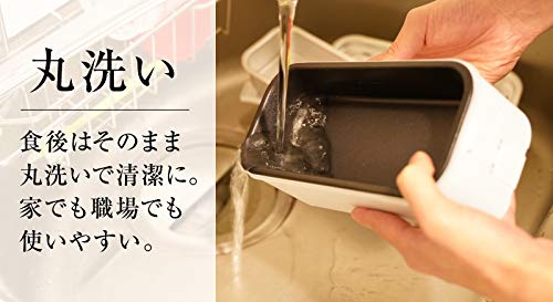 THANKO 弁当箱型炊飯器 1合炊き 蒸し調理 お弁当 炊き立て お米もおかずもこれ一台！2段式超高速弁当箱炊飯器 RCKDBLSWH TKFCLDRC (TKFCL_8