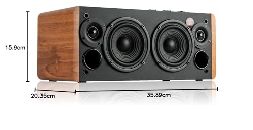 Edifier D12 Bluetooth 5.0 ブックシェルフスピーカー小型 - アンプ