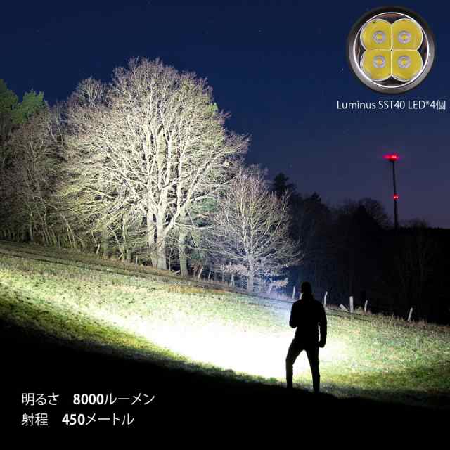 Sofirn SP36Pro 懐中電灯 LED 強力 高輝度 8000ルーメン