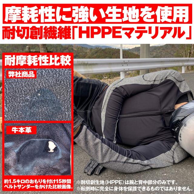 デイトナ(Daytona) SAS-TEC(サステック) バイク用 プロテクター インナー ウェア CE規格 JMCA推奨 瞬間硬化 耐切創(HPPE)/ストレッチ生地