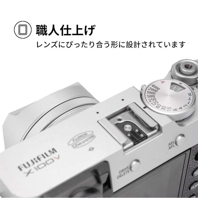 YC ONION レンズフード X100V X100VI ブラック アルミニウム YC ONION レンズフード X100V X100VI ブラック アルミニウム YC