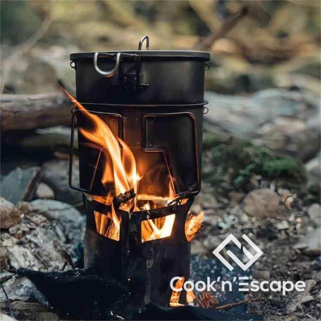 COOK'N'ESCAPE チタン クッカー セット フライパン コッヘル