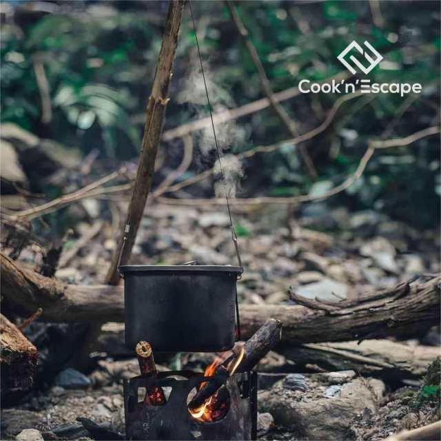 COOK'N'ESCAPE チタン クッカー セット フライパン コッヘル