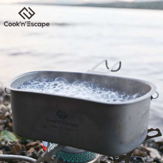 COOK'N'ESCAPE チタン クッカー セット フライパン コッヘル