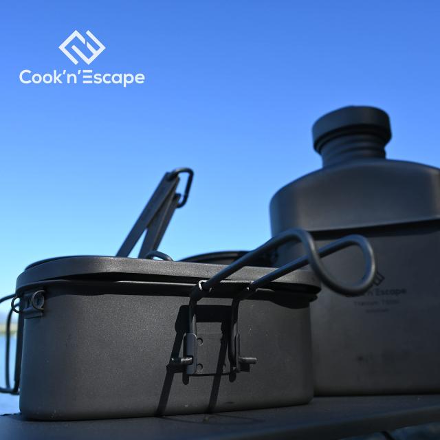 COOK'N'ESCAPE チタン クッカー セット フライパン コッヘル