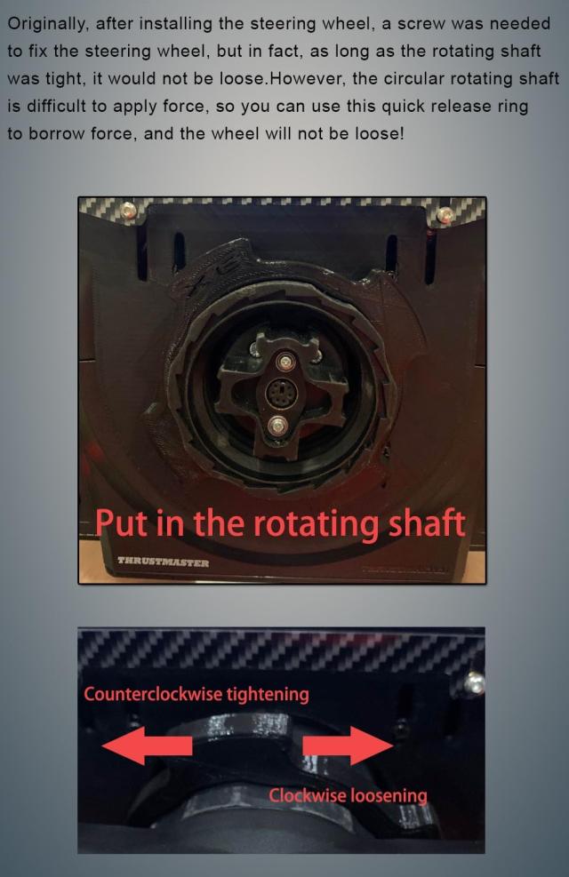 SIMPUSH レーシングホイールクイックリリースアダプタープレート