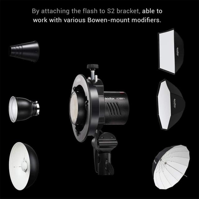 【Godox正規代理店】Godox AD100Proフラッシュストロボ、 100Ws TTL 2.4G HSS 1 / 8000sポケットフラッシュストロボ、7.2V / 2600mAhリチ