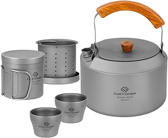 COOK’N’ESCAPE チタン ケトル&マグ セット 軽量 コンパクト アウトドア 自宅用 ティー&コーヒーセット キャンプ 旅行 Polar Night Serieの通販は COOK’N’ESCAPE チタン ケトル&マグ セット 軽量 コンパクト アウトドア 自宅用 ティー&コーヒーセット キャンプ 旅行 Polar Night Serieの通販は