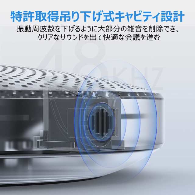 EMEET M2 Maxスピーカーフォン マイクスピーカー USB/Bluetooth/Dongle対応 在宅勤務用 最大15人まで対応 360?全方向集音 エコー・ノイズの通販は