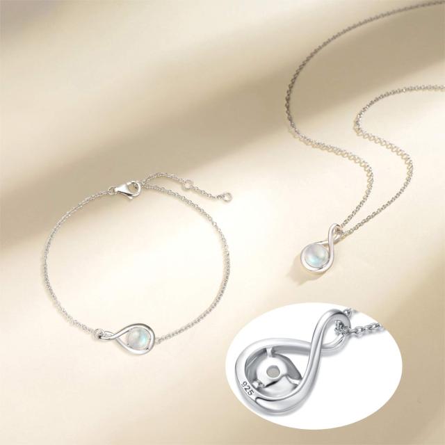 Agvana ネックレス レディース 天然石 ムーンストーン 6月 誕生石 しずくモチーフ シルバー925 クリスマス ホワイトデー お返し 誕生日 Agvana ネックレス レディース 天然石 ムーンストーン 6月 誕生石