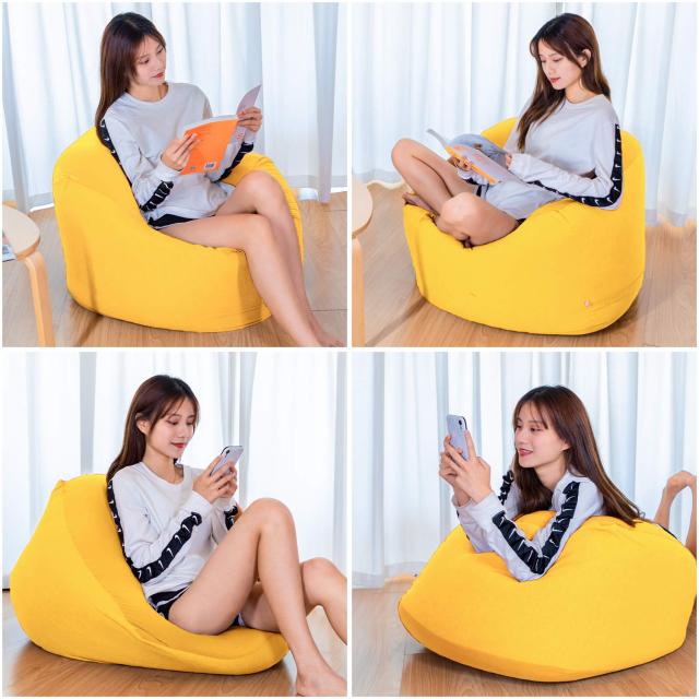 Homwarm ビーズクッション 怠惰なソファ 特大(55×55×35cm) 疲労解消 健康 安全 無味 カバー取り外し 洗濯可能 座り オールシーズン適用_6