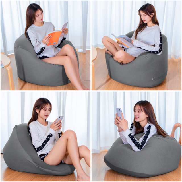 Homwarm ビーズクッション 怠惰なソファ 特大(60×60×35cm) 疲労解消 健康 安全 無味 カバー取り外し 洗濯可能 座り オールシーズン適用の通販は