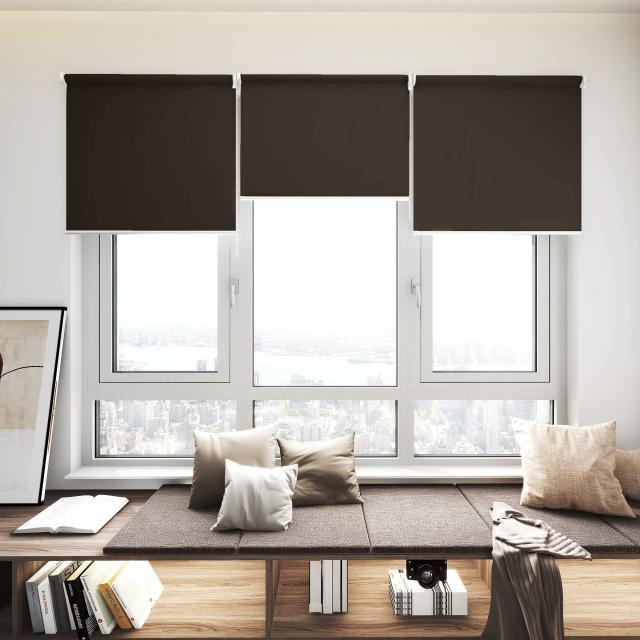 deconovo ベージュ ロールスクリーン　３本 Deconovo ロールスクリーン ロールカーテン チェーン式 幅120cm 丈