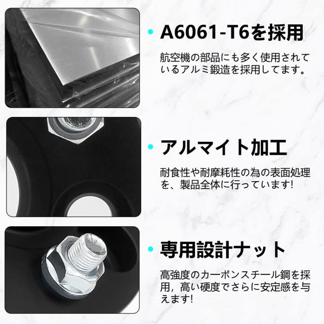 GAsupply 鍛造ワイドトレッドスペーサー PCD100 4H 2枚セット