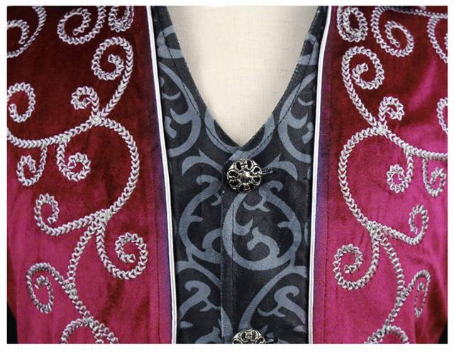 NOQINHOO] メンズ 仮装 コスプレ 燕尾服 刺繍 中世貴族風 舞台