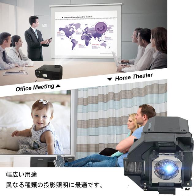 Allamp プロジェクター 交換用ランプ ELPLP96 EPSON エプソン EB-W05 EH-TW5650 EH-TW650 EB-S05 EB-U42 EB-U05 EB-W41 EB-X41 EB-X05 EB_4