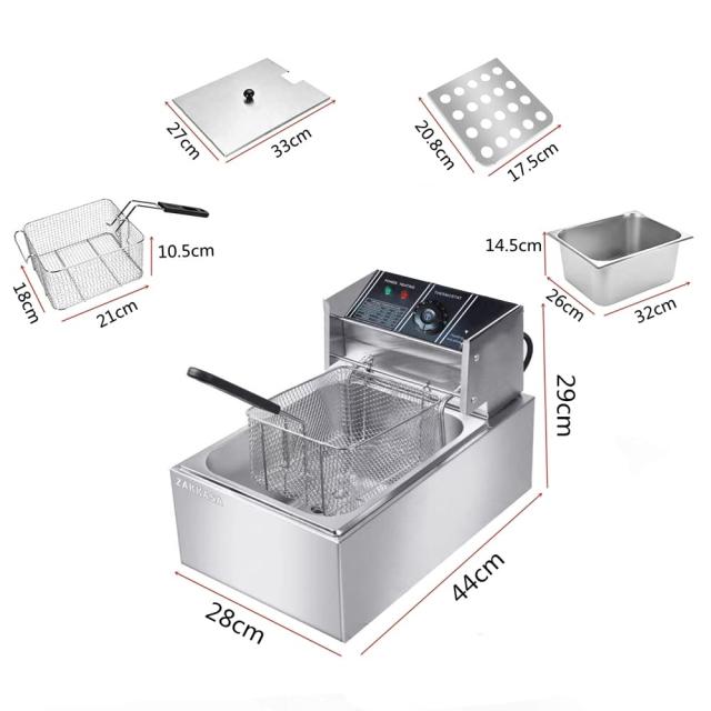 電気フライヤー 卓上フライヤー 揚げ物器 ミニフライヤー 温度