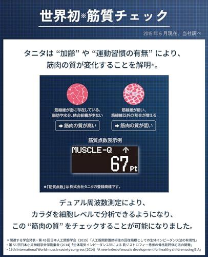 タニタ 体組成計 部位別 日本製 RD-803L-BK 筋肉の質が分かる 医療分野