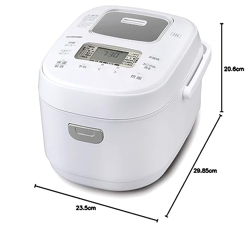アイリスオーヤマ IH炊飯器 3合 IH式 40銘柄炊き分け機能 極厚火釜 玄米 2020年モデル ホワイトレーベル WLRC-IK30-W