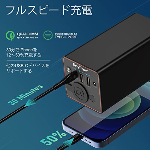 RoyPow ポータブル電源 12Vモバイルバッテリー 大容量 充電バッテリー PD30W 3.7V 23400mAh (11.1V 7800mA) 86.58Wh  PSE認証 5ポート QC3の通販はau PAY マーケット - Litlulu Meena | au PAY マーケット－通販サイト