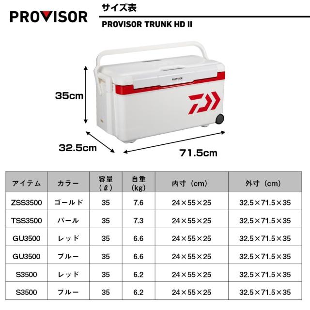 ダイワ(DAIWA) クーラーボックス プロバイザートランクHD II TSS 3500 35リットル 釣り_5