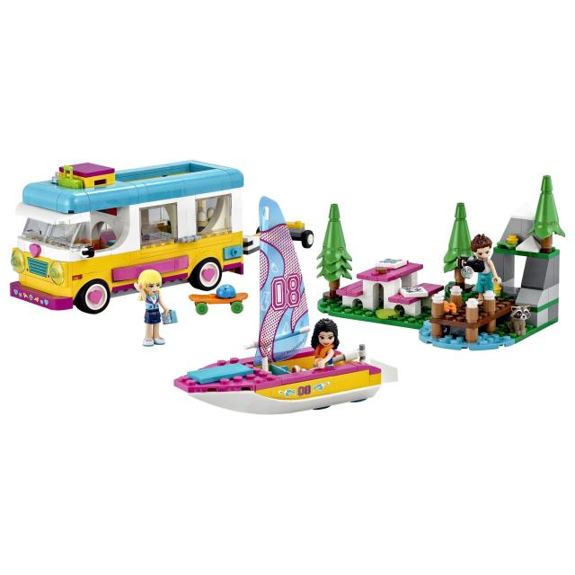 レゴ(LEGO) フレンズ キャンピングカーとボート （森のキャンピングカーとボート） 41681 おもちゃ お人形 ドール ボート 乗り物 のりも_1