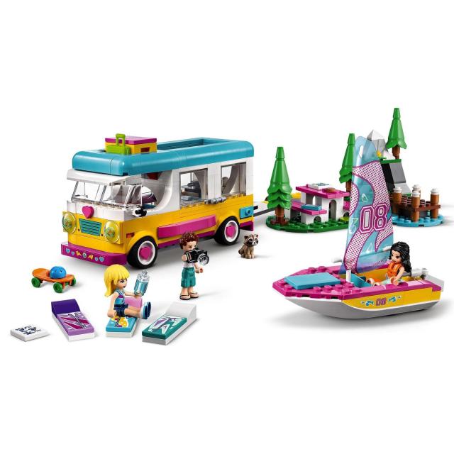 レゴ(LEGO) フレンズ キャンピングカーとボート （森のキャンピングカーとボート） 41681 おもちゃ お人形 ドール ボート 乗り物 のりも_6