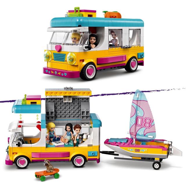 レゴ(LEGO) フレンズ キャンピングカーとボート （森のキャンピングカーとボート） 41681 おもちゃ お人形 ドール ボート 乗り物 のりも_7