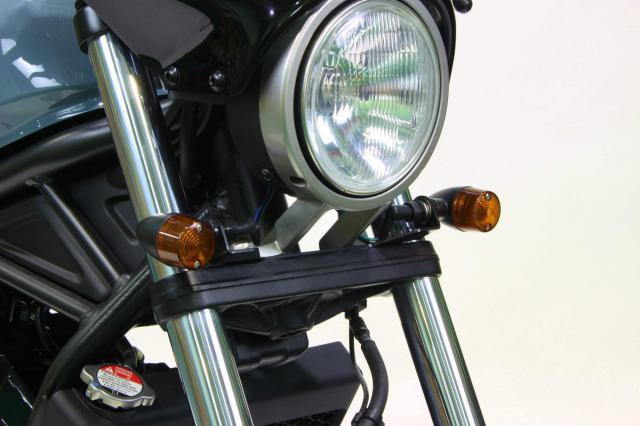 ポッシュ(POSH) バイク用品 ウインカーキット クラシカル 砲弾タイプウインカーキット レブル250(2017-2019年) ブラックボディ/オレンジ