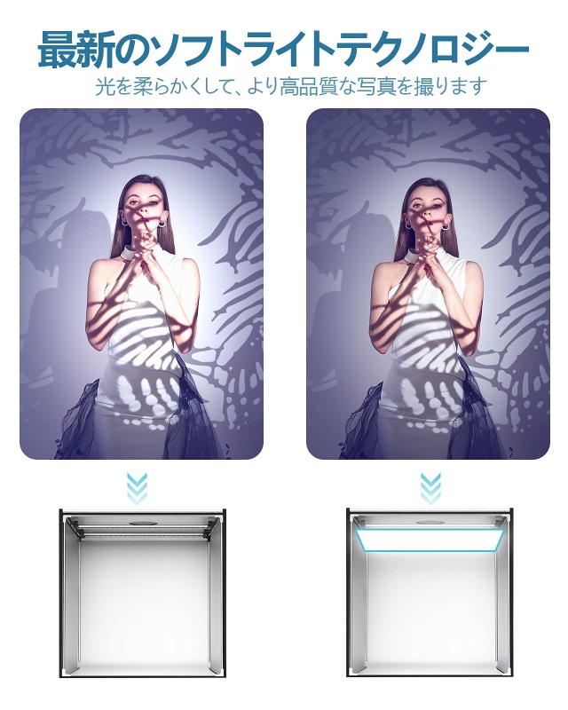 レア 超大型 撮影ボックス5500K 撮影キット SAMTIAN 104cm Amazon | 【最新】超大型 撮影ボックス5500K 撮影キット SAMTIAN
