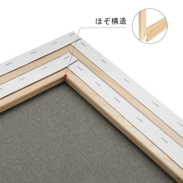 AUREUO 張りキャンバス セット S8 (45.5cmX45.5cm) 中目 綿化繊混紡 2
