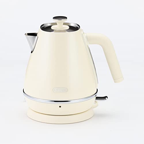 DeLonghi(デロンギ) De’Longhi電気ケトル ディスティンタ・ペルラ KBIN1200J-Y ステンレス 1.0L 見やすい水量計 異物混入防止フィルタ 空