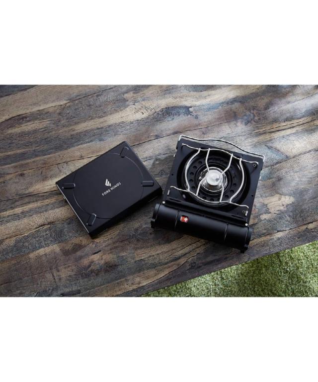 FORE WINDS ラックス・キャンプ・ストーブ ブラック FW-LS01-BK 燃料タイプガス (ブラック)の通販は