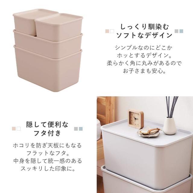 アイリスオーヤマ 収納ボックス ふた付き 6個セット 幅45×奥行29×高さ 