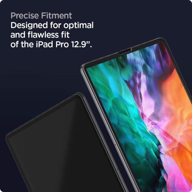 Spigen EZ Fit ガラスフィルム iPad Pro 12.9 第6世代 M2 2022 、iPad