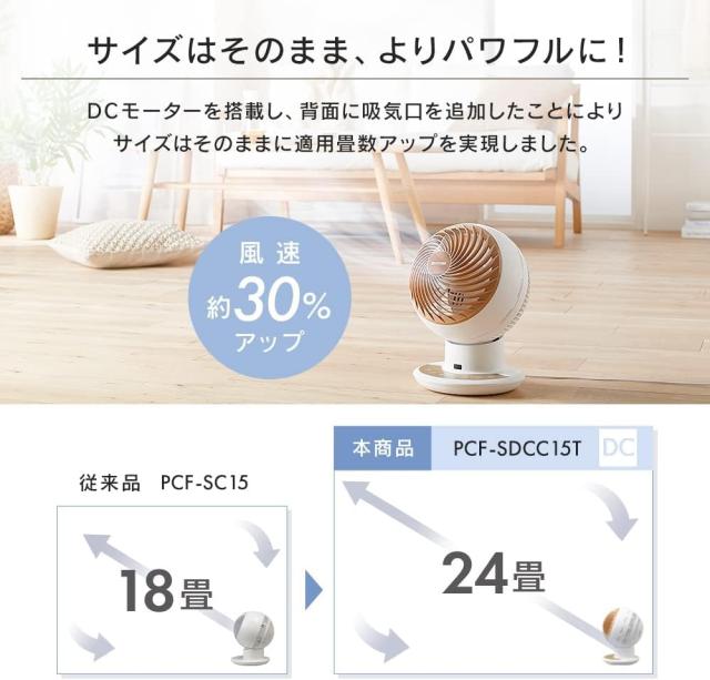 アイリスオーヤマ サーキュレーター WOOZOO 扇風機 静音 上下