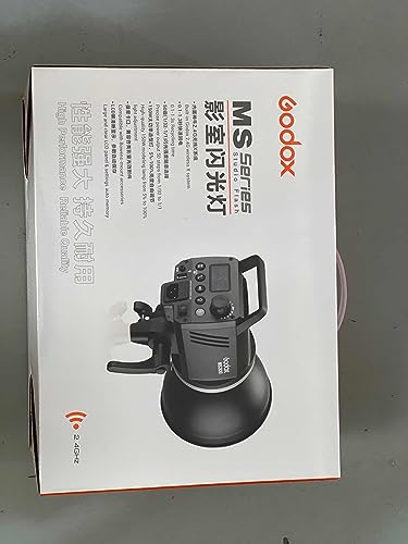 【Godox正規代理】Godox MS300 300W 2.4G ワイヤレスレシーバ 軽量でコンパクト、耐久性のあるスタジオフラッシュ Bowens マウントと標準