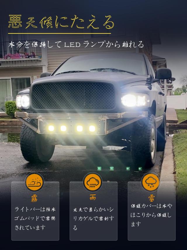 Chelhead 埋め込みLED作業灯 48w ホワイト 5インチ LED ワークライト