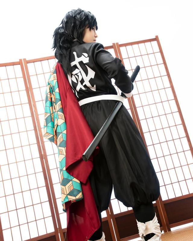 冨岡義勇 中国限定 コスプレ衣装 オーダーメイド 鬼滅の刃 冨岡義勇 コスプレ衣装 水柱 衣装 柱 コスチューム 鬼