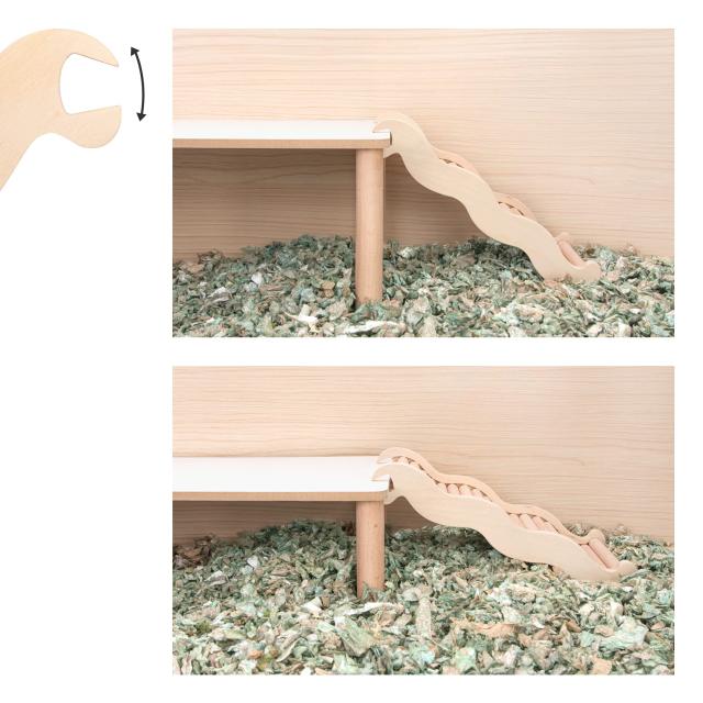Niteangel 木製はしご、ハムスター、スナネズミ、その他の小動物用の