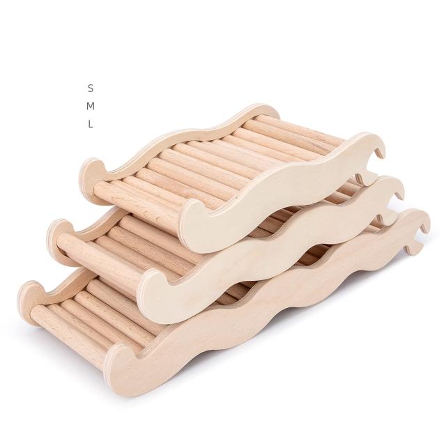 木製ペット用遊び道具 ハシゴ200cm （ハンドメイド） Niteangel 木製はしご、ハムスター、スナネズミ、その他の小動物用の